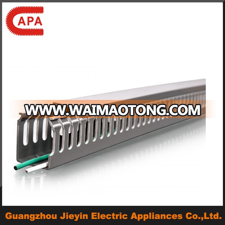 Low Smke Zero Halogen (LSZH ) Slotted Solid PVC Plastic Cable Duct /Trunking for Cable Management